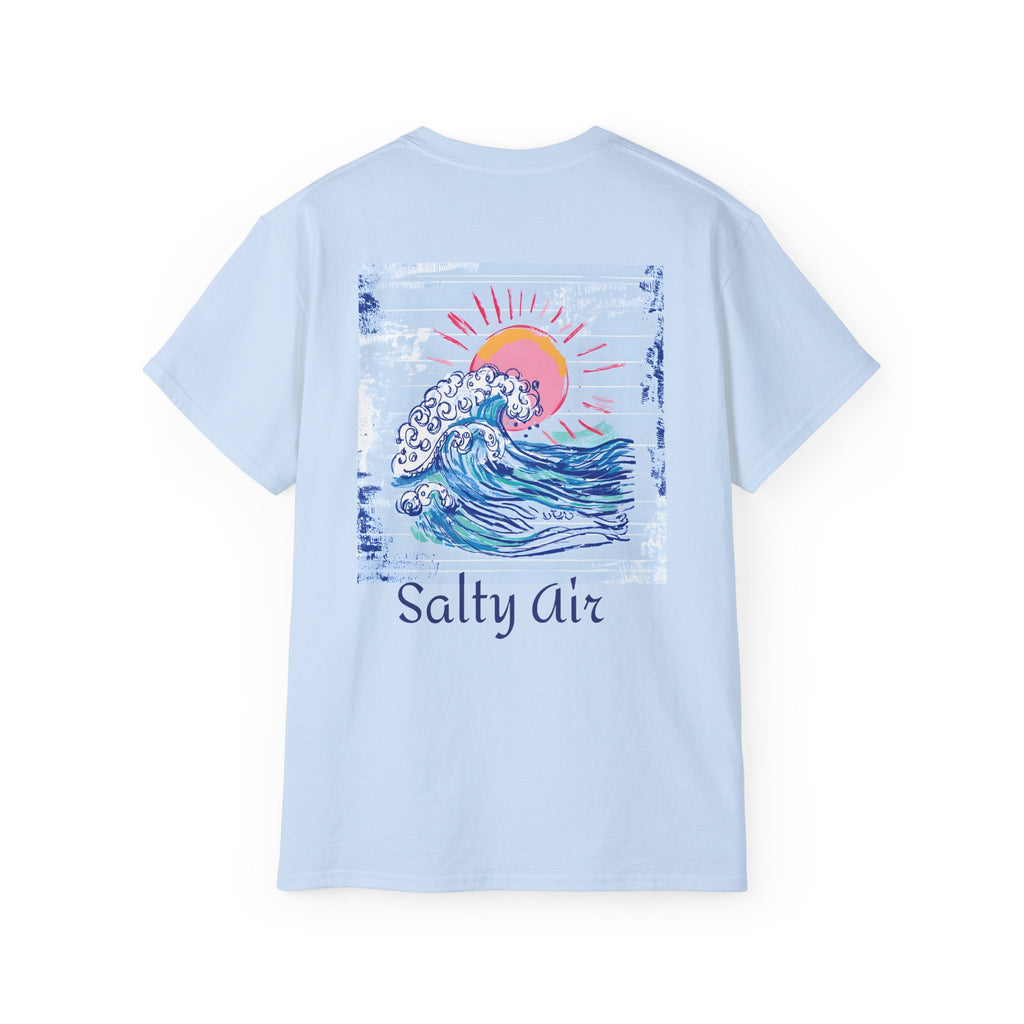 Salty Air Wave Tee — Beach Surf Graphic T-Shirt PLS Collection