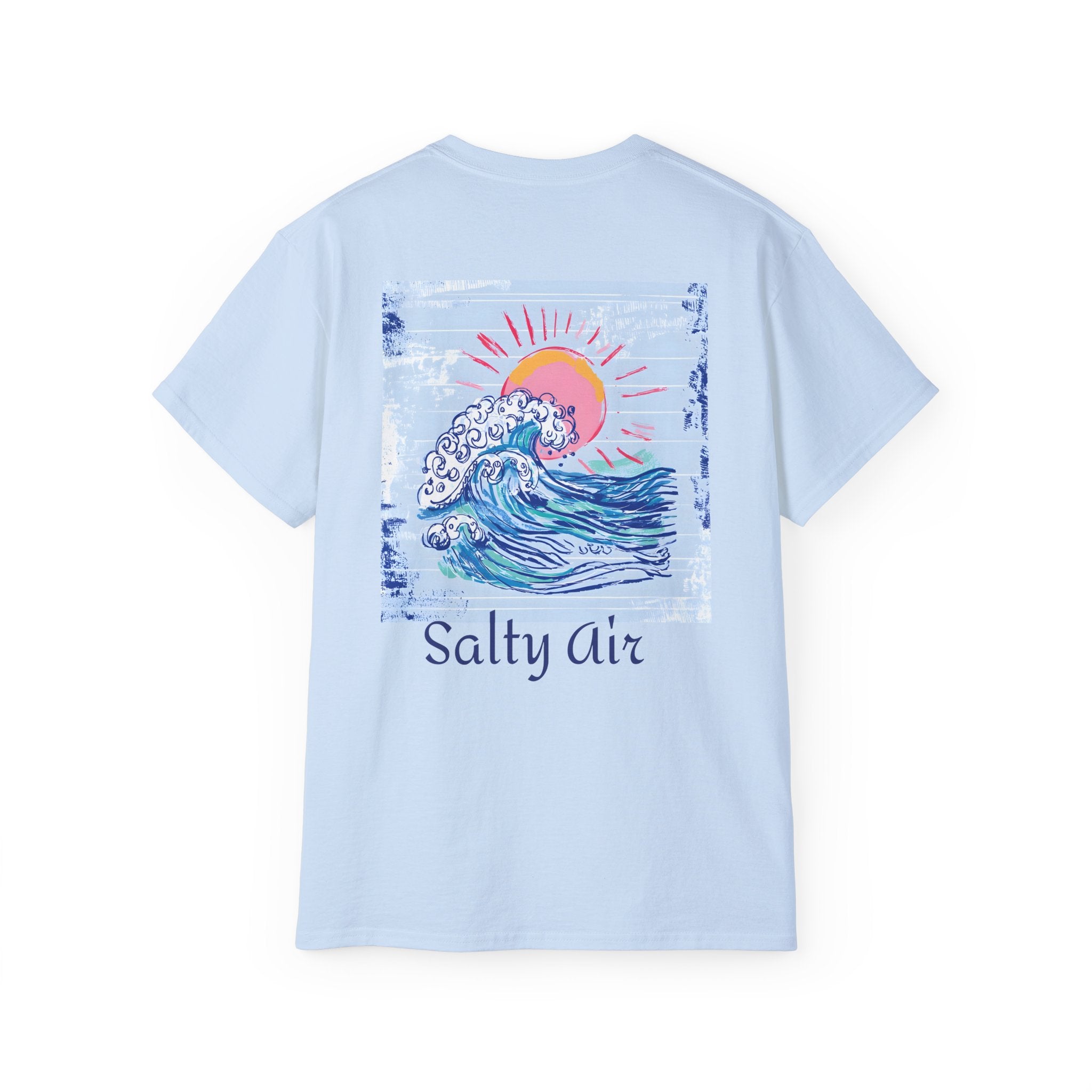 Salty Air Wave Tee — Beach Surf Graphic T-Shirt PLS Collection