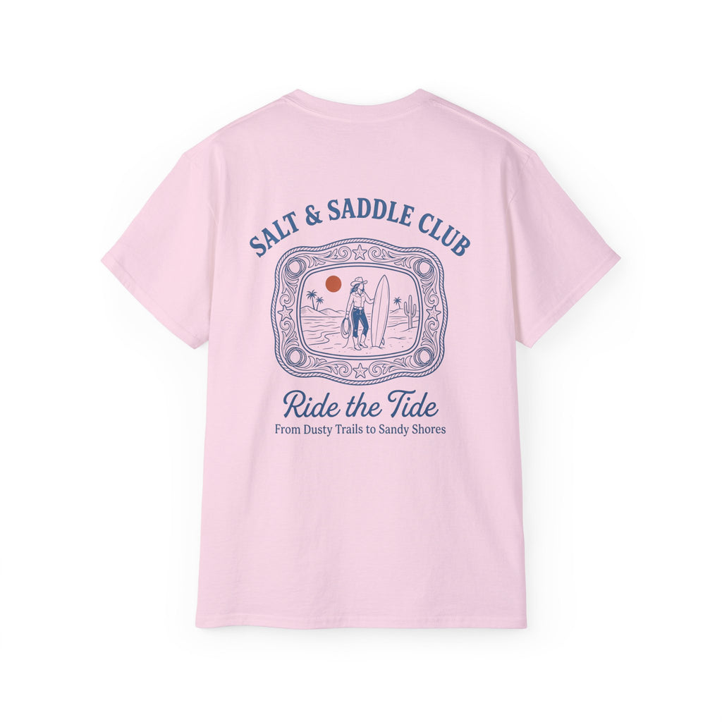 Salt & Saddle Club "Ride the Tide" Tee — Coastal Cowgirl