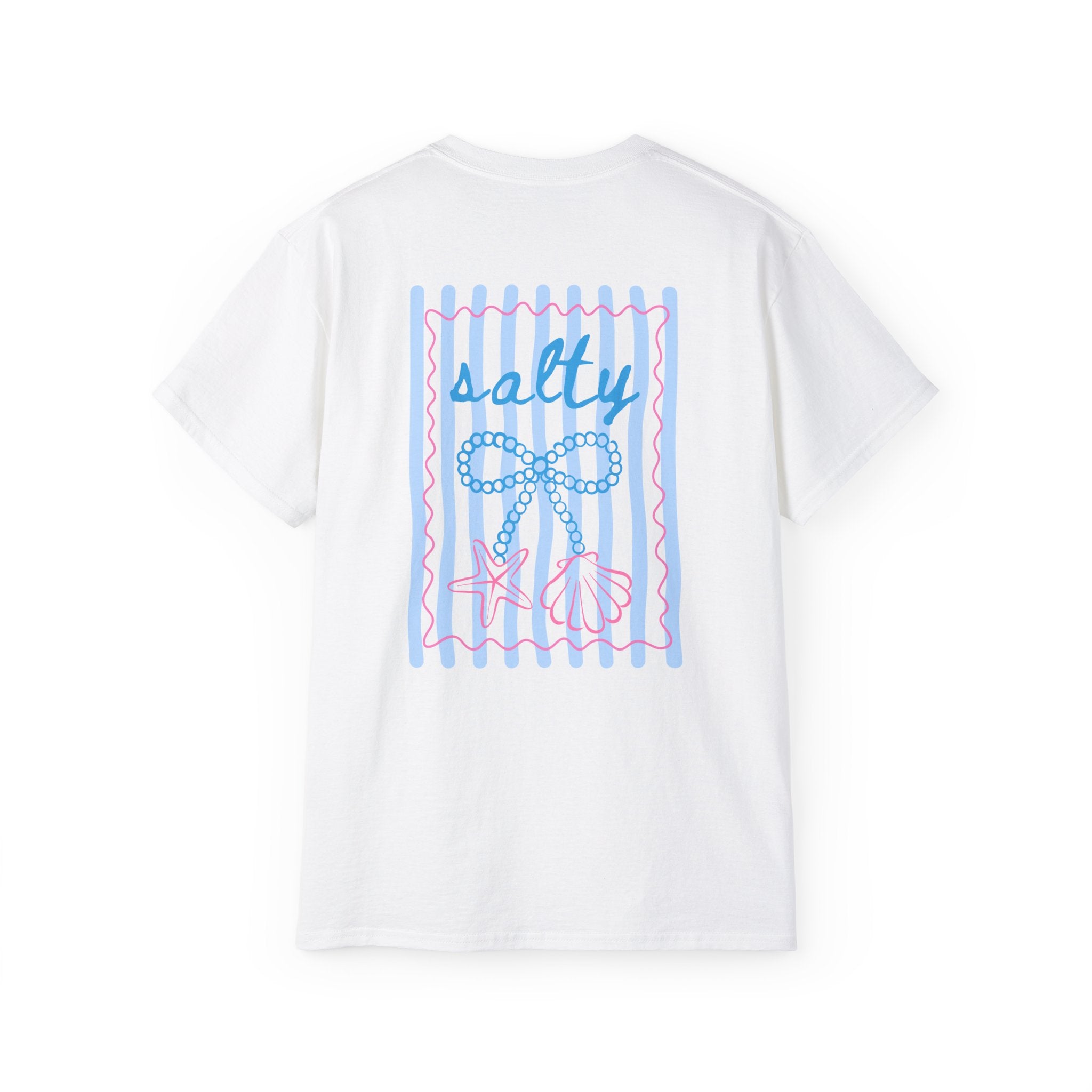 Salty Vibes Nautical Tee — Beach Rope & Starfish Graphic T-Shirt  Salty Girl Collection