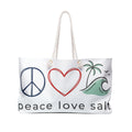 Peace Love Salt Weekender Bag — Beach Tote for Surf Trips & Vacations- Peace Love salt Collection
