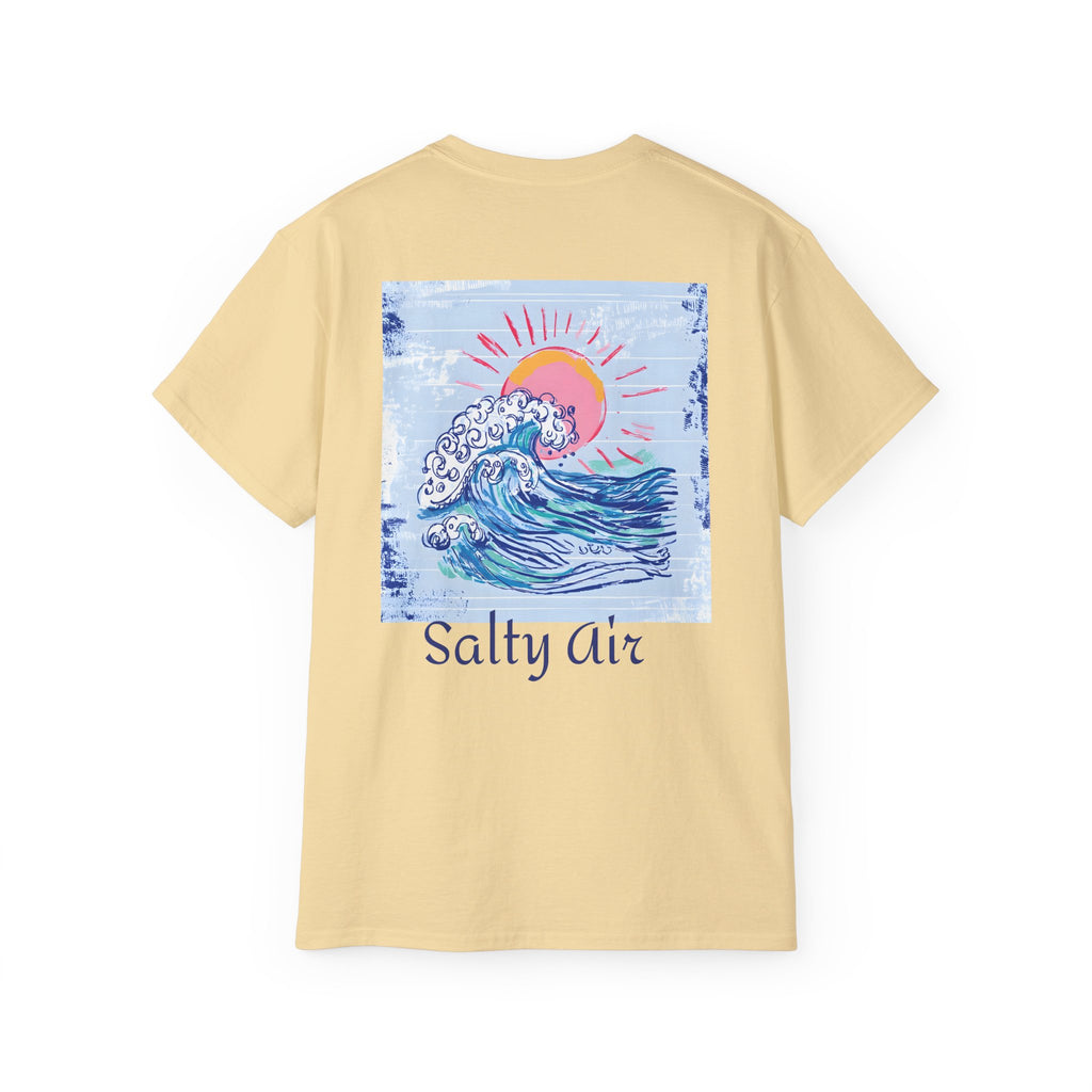 Salty Air Wave Tee — Beach Surf Graphic T-Shirt PLS Collection