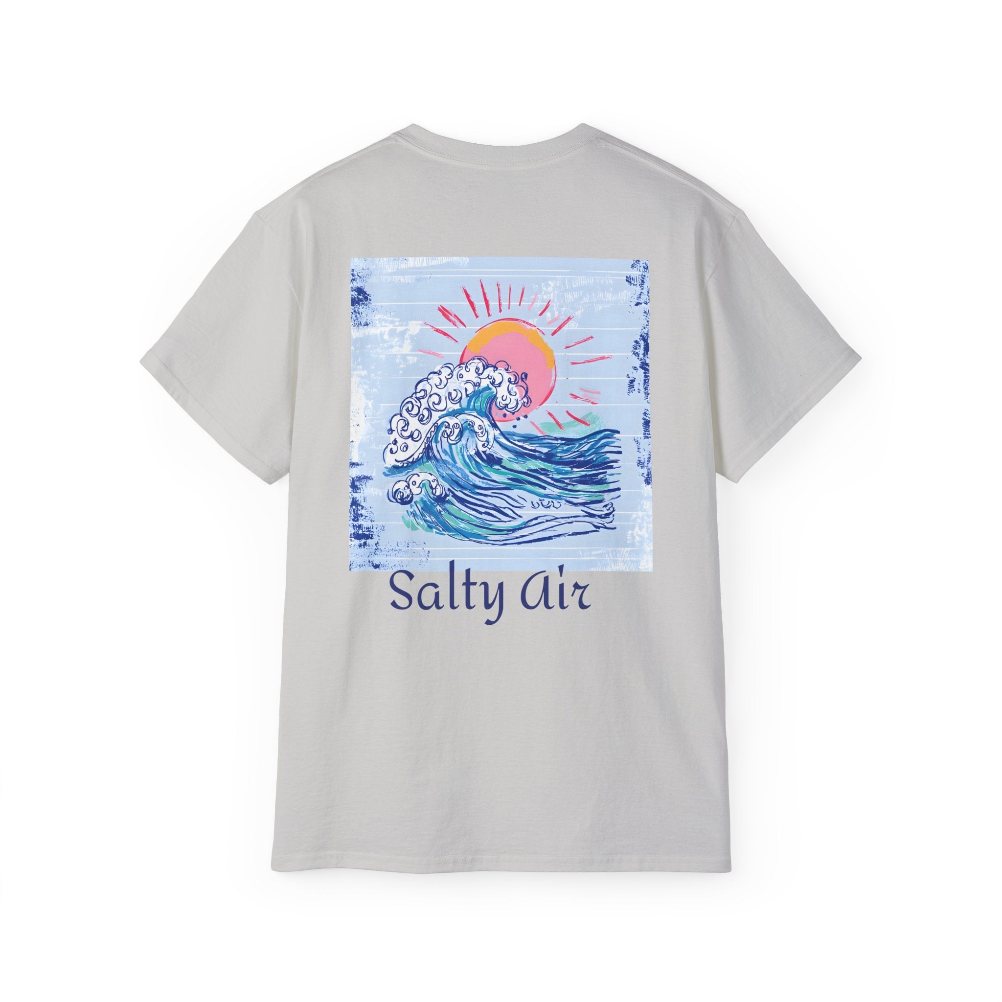 Salty Air Wave Tee — Beach Surf Graphic T-Shirt PLS Collection