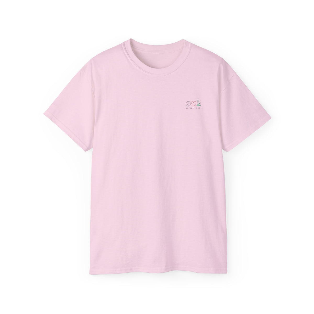 Palm Tree Tee — "PEACE Love & Salt" Beach Graphic T-Shirt Peace Love & Salt Collection