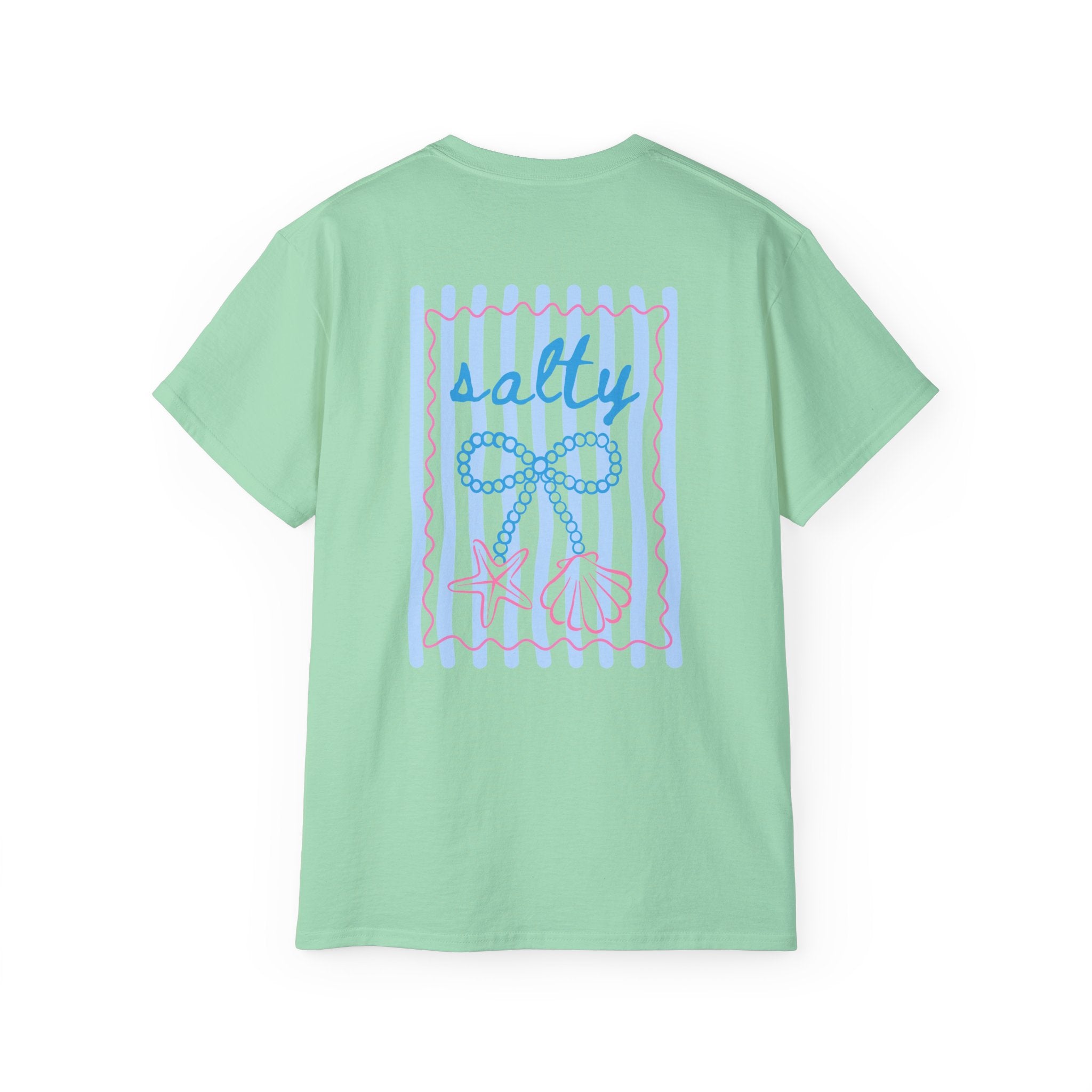 Salty Vibes Nautical Tee — Beach Rope & Starfish Graphic T-Shirt  Salty Girl Collection