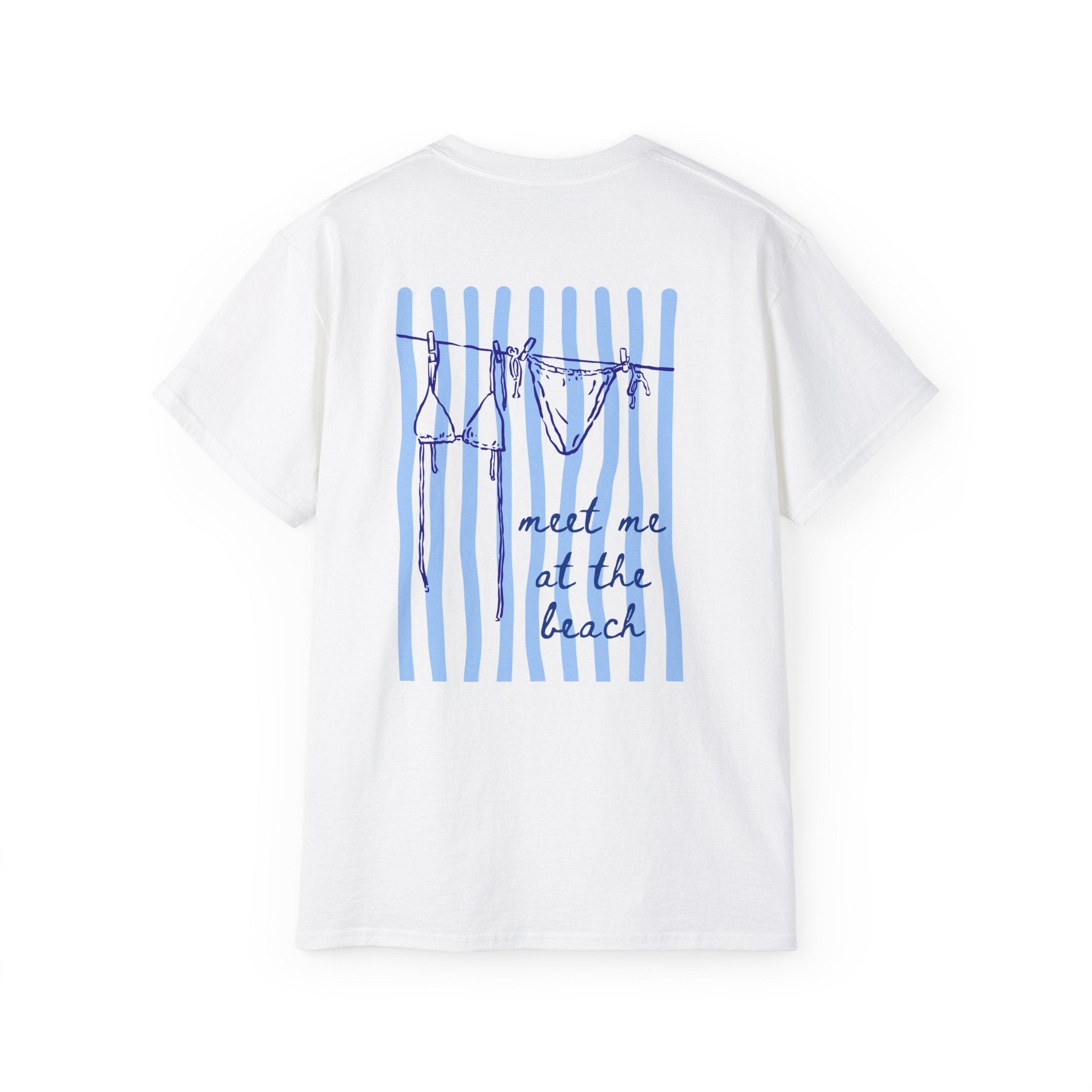 Beach Vibes Tee — "Meet Me at the Beach" Cotton T‑Shirt Salty Girl Collection