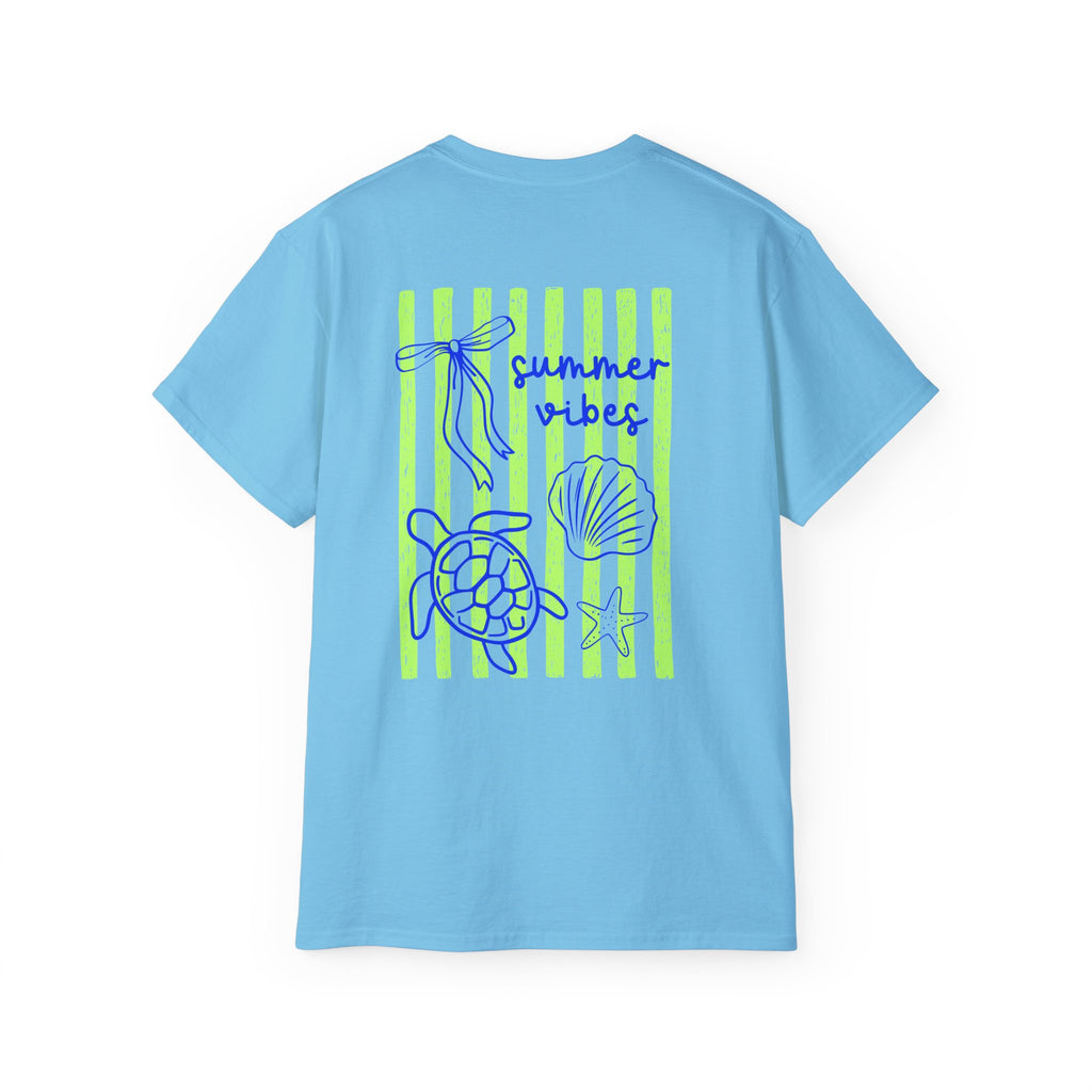 Summer Vibes Sea Turtle Tee-Sunshine Collection