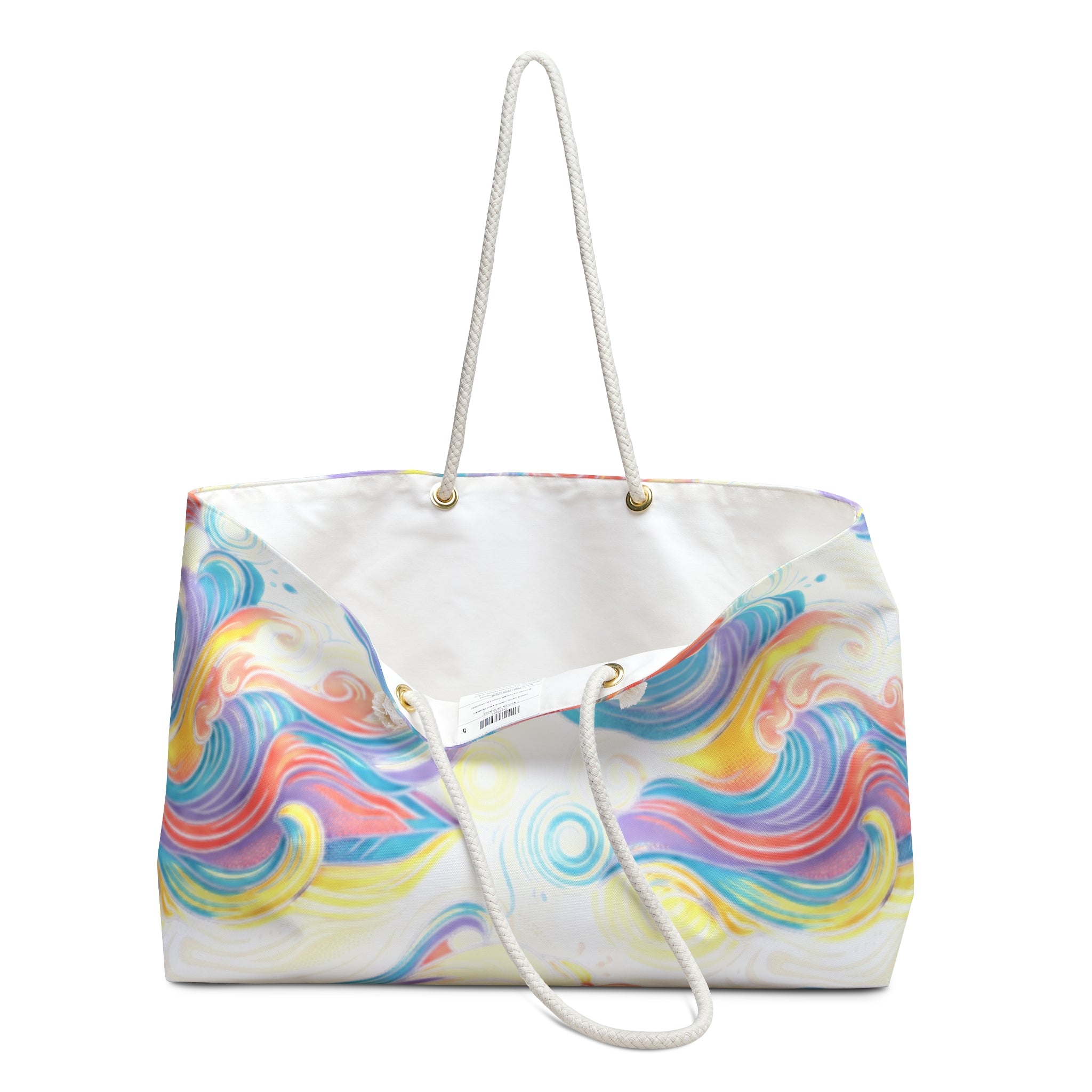Colorful Swirl Weekender Bag — Vibrant Abstract Travel Tote