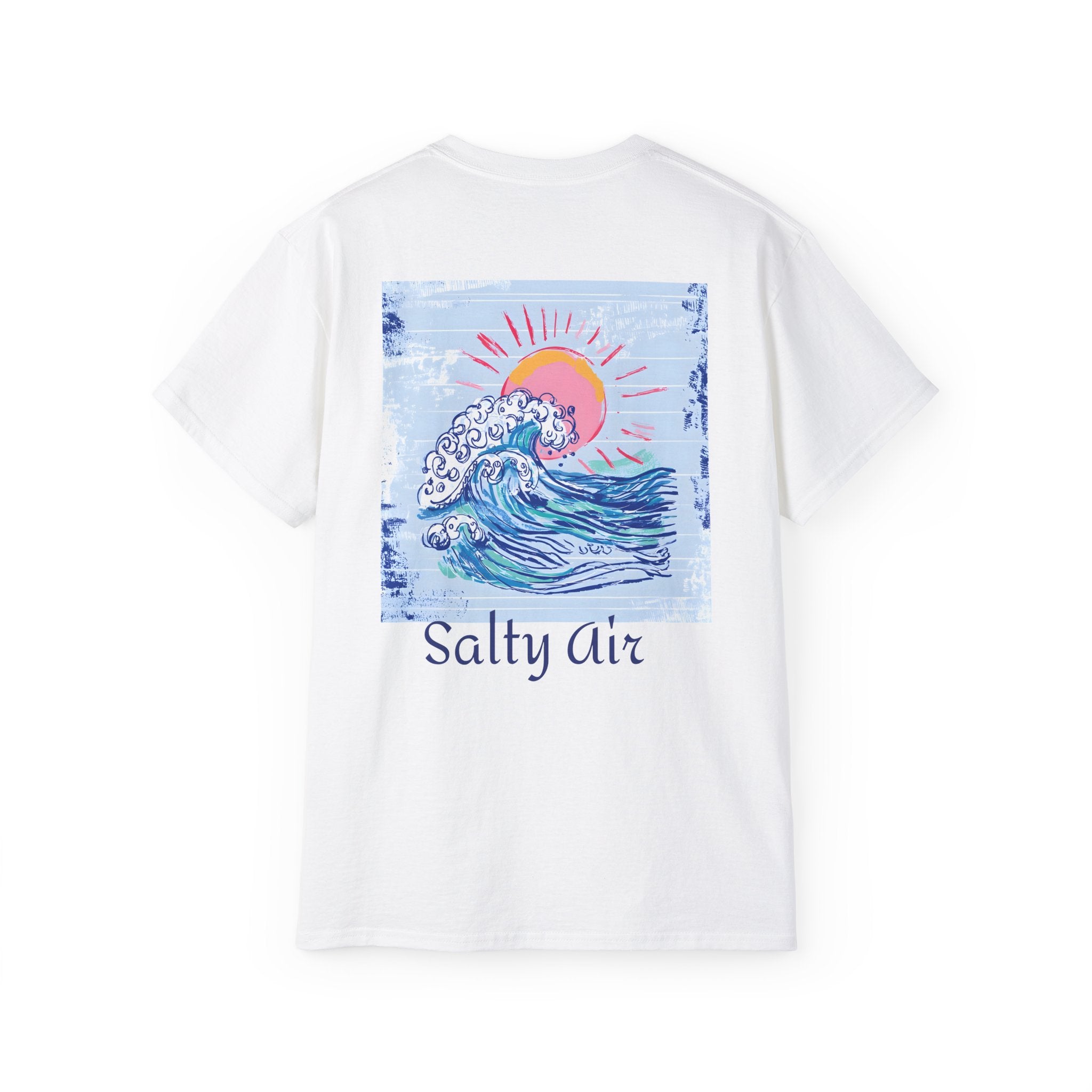 Salty Air Wave Tee — Beach Surf Graphic T-Shirt PLS Collection