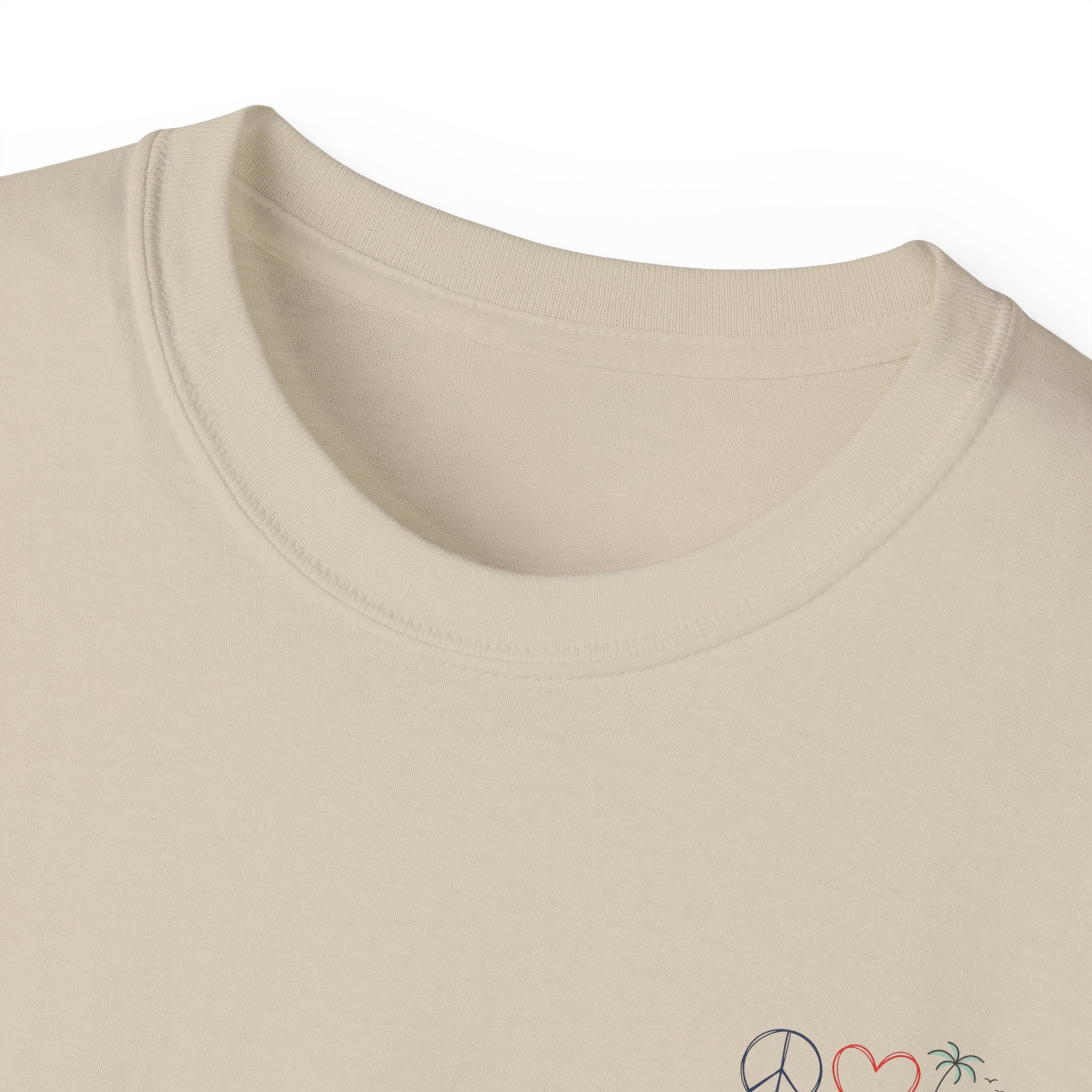 Sunset Wave Tee — Beach Graphic Cotton T-Shirt - Peace Love & salt Collection
