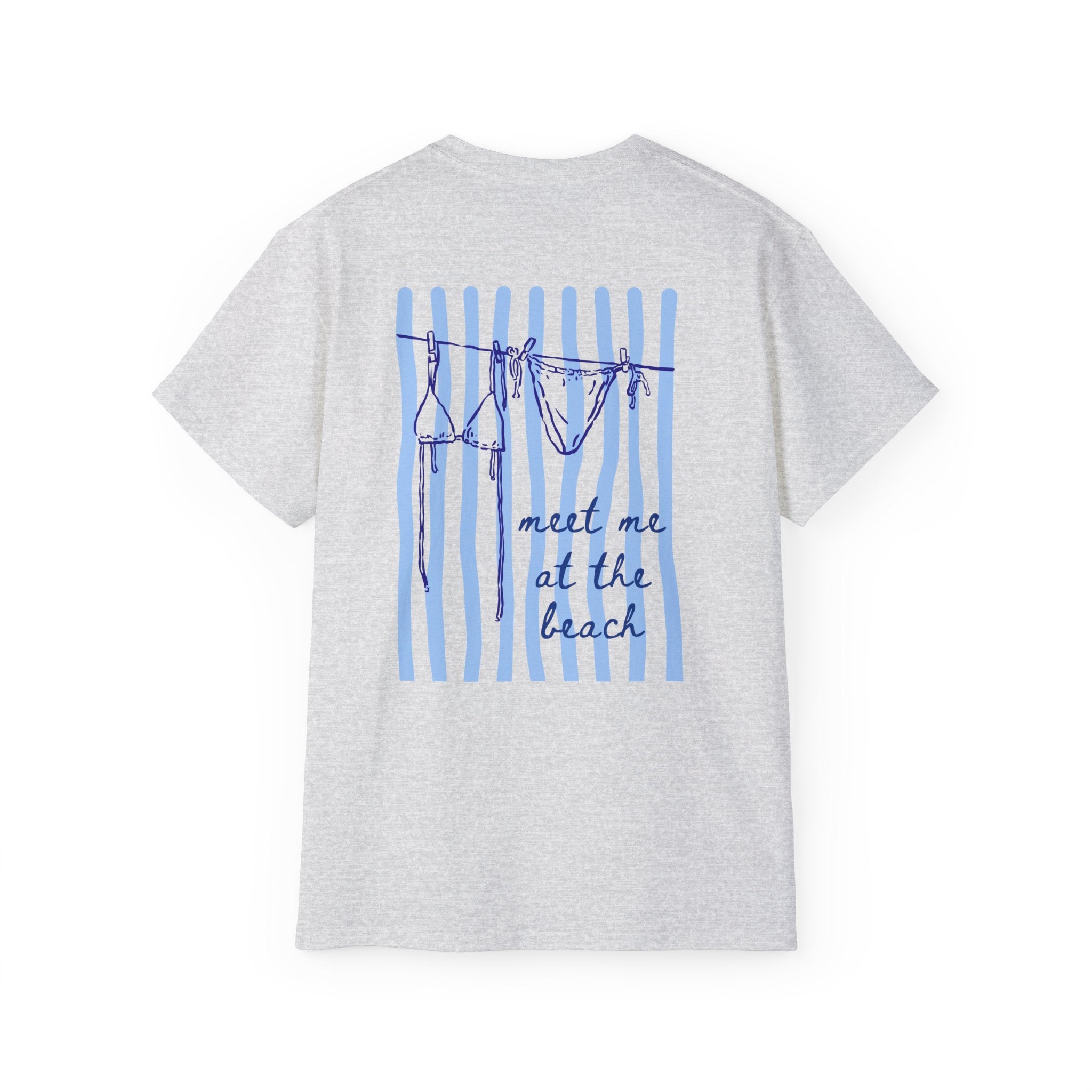 Beach Vibes Tee — "Meet Me at the Beach" Cotton T‑Shirt Salty Girl Collection