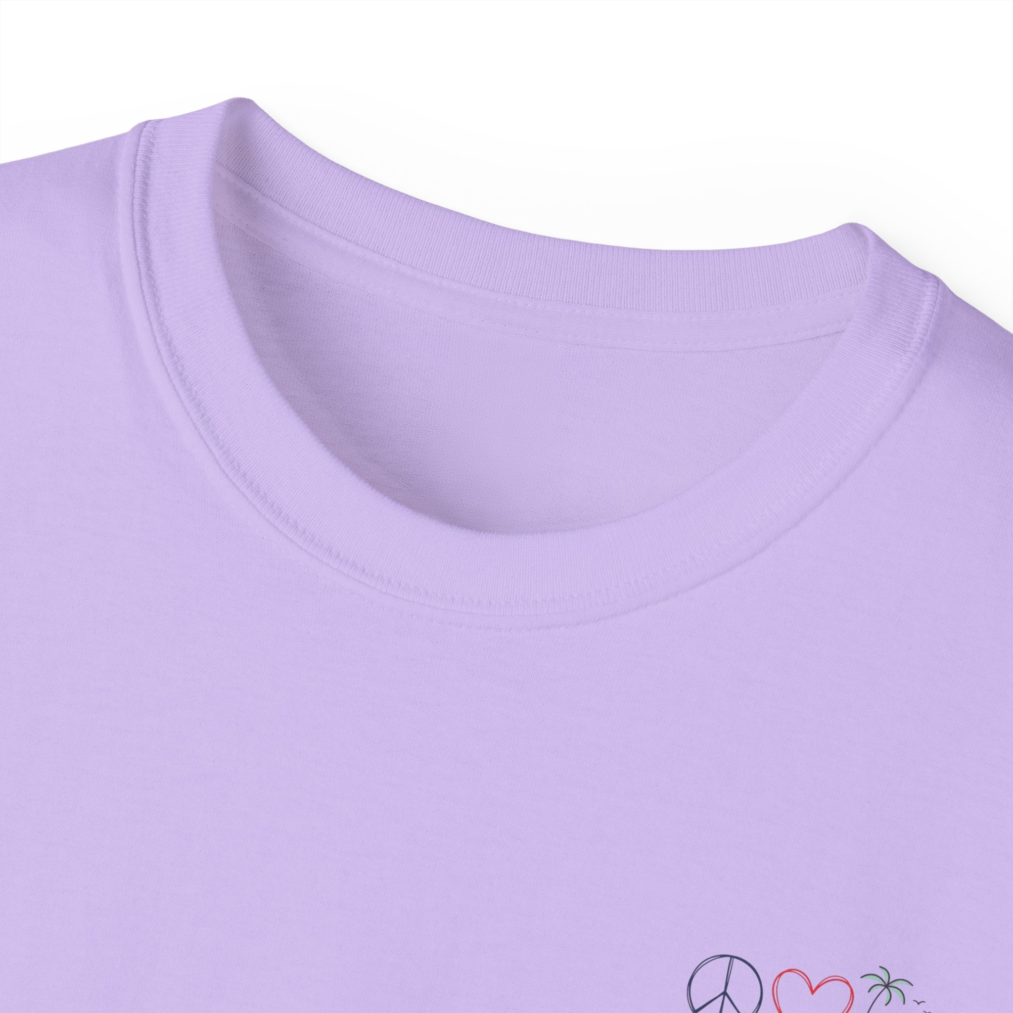 Sunset Wave Tee — Beach Graphic Cotton T-Shirt - Peace Love & salt Collection