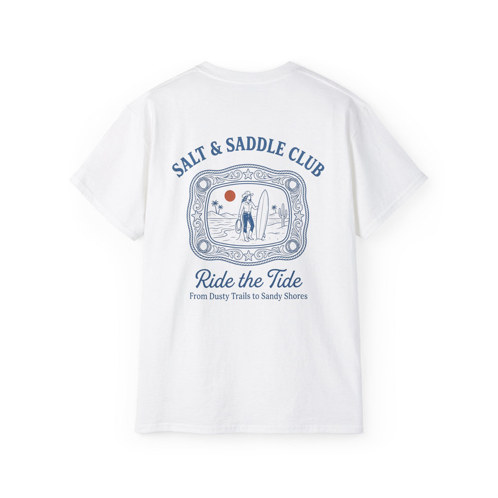 Salt & Saddle Club "Ride the Tide" Tee — Coastal Cowgirl