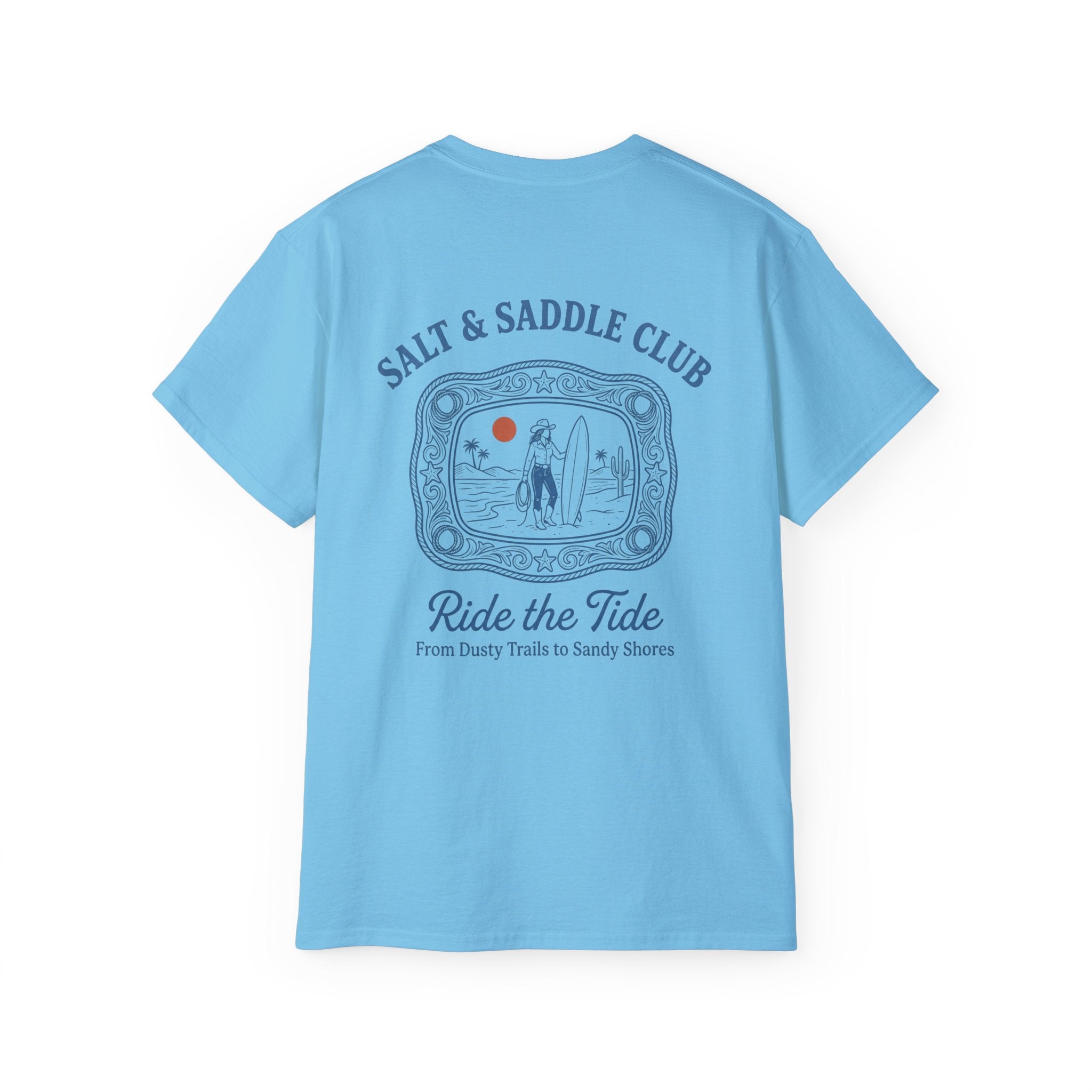 Salt & Saddle Club "Ride the Tide" Tee — Coastal Cowgirl