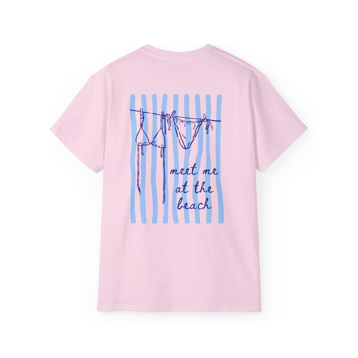 Beach Vibes Tee — "Meet Me at the Beach" Cotton T‑Shirt Salty Girl Collection