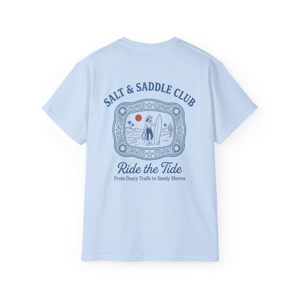 Salt & Saddle Club "Ride the Tide" Tee — Coastal Cowgirl