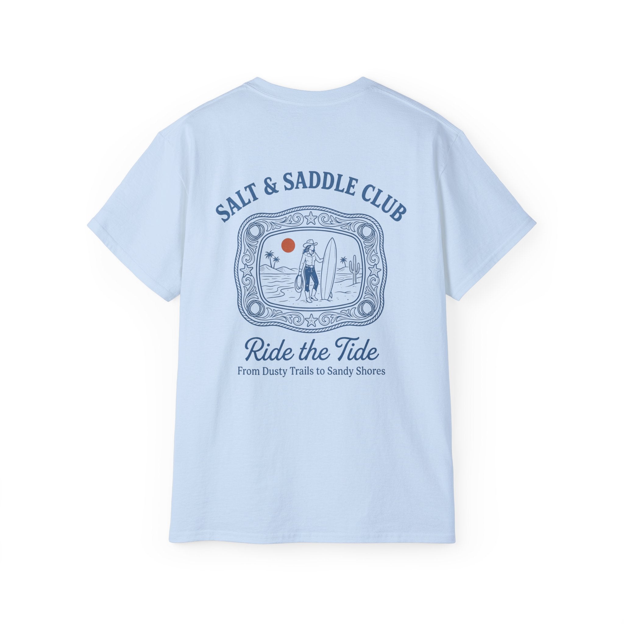 Salt & Saddle Club "Ride the Tide" Tee — Coastal Cowgirl