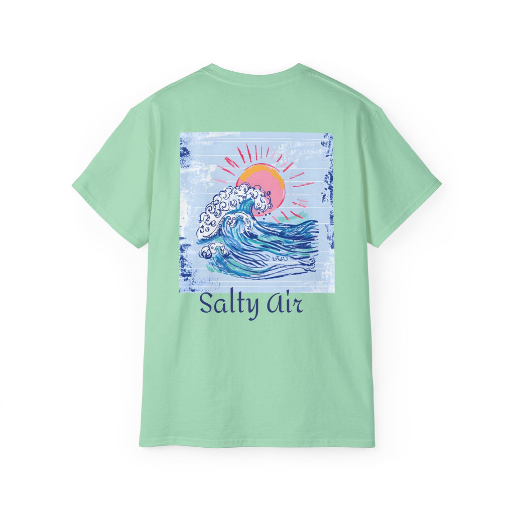 Salty Air Wave Tee — Beach Surf Graphic T-Shirt PLS Collection