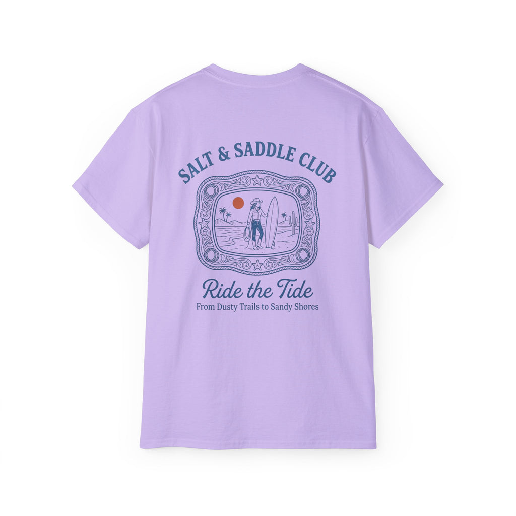 Salt & Saddle Club "Ride the Tide" Tee — Coastal Cowgirl