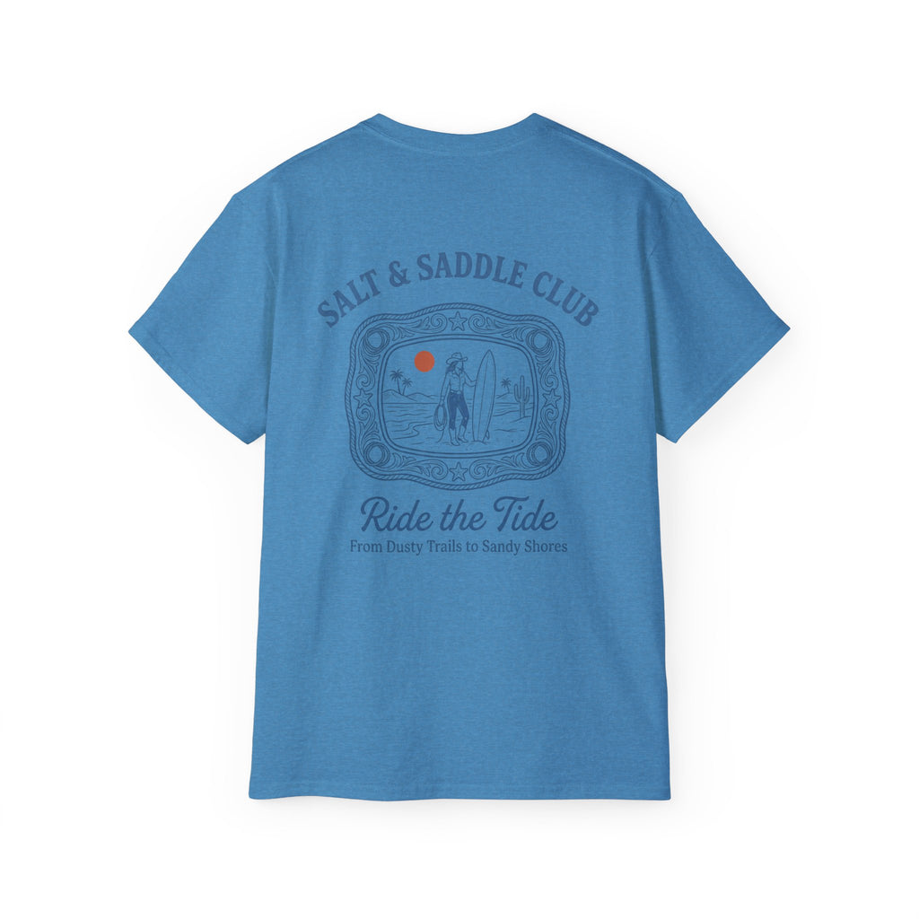 Salt & Saddle Club "Ride the Tide" Tee — Coastal Cowgirl
