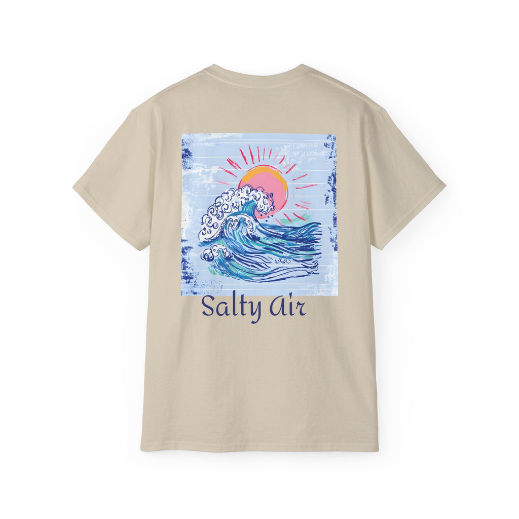 Salty Air Wave Tee — Beach Surf Graphic T-Shirt PLS Collection
