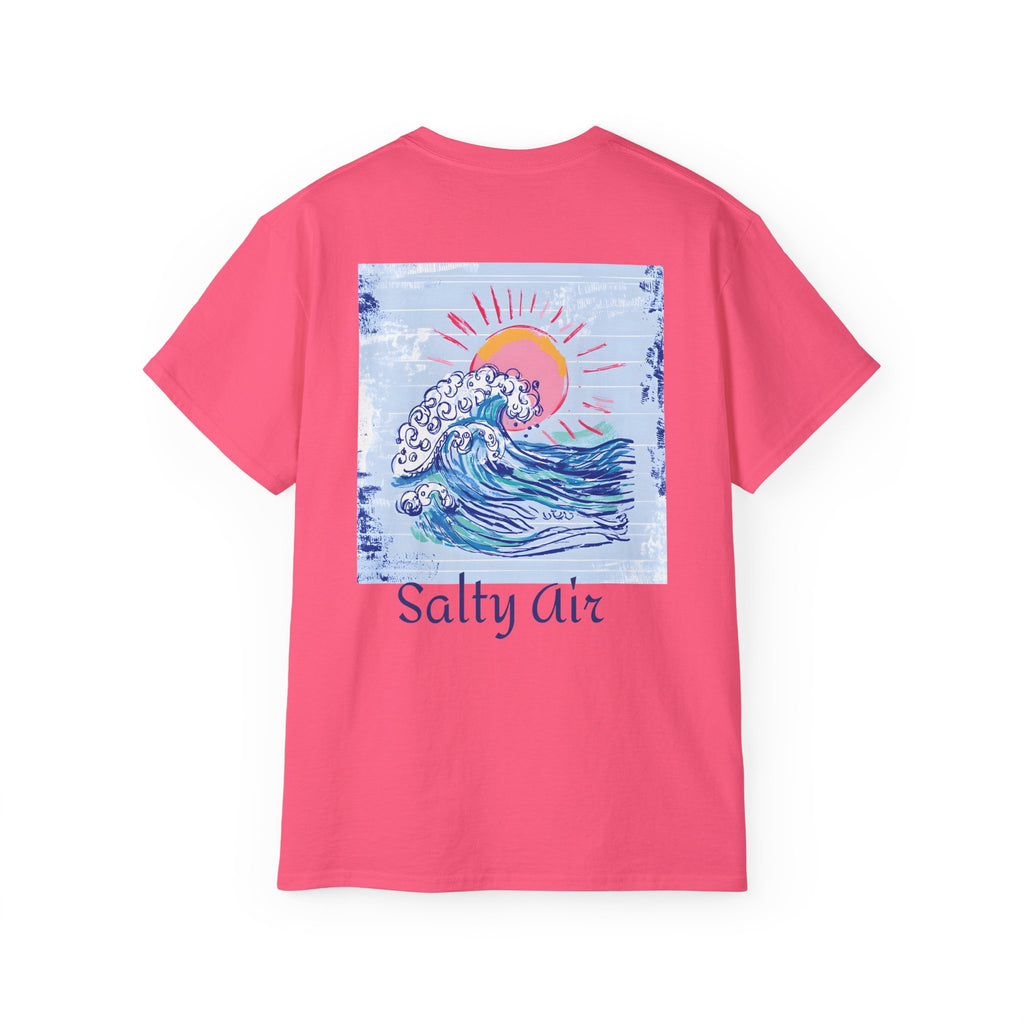 Salty Air Wave Tee — Beach Surf Graphic T-Shirt PLS Collection