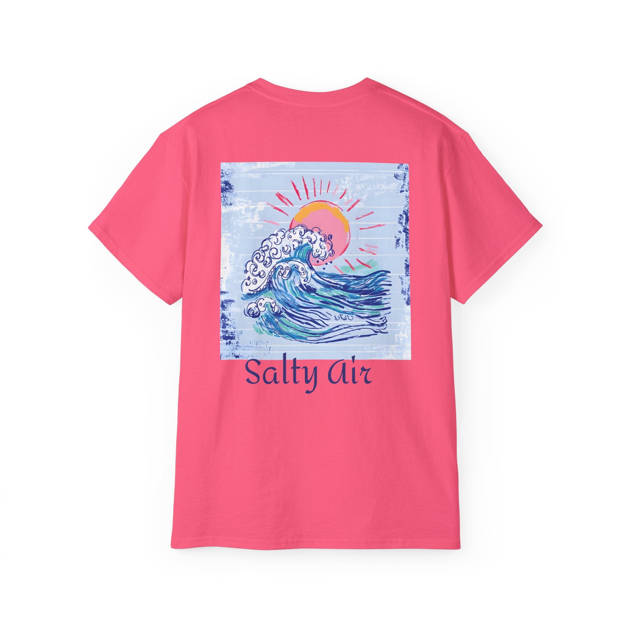 Salty Air Wave Tee — Beach Surf Graphic T-Shirt PLS Collection