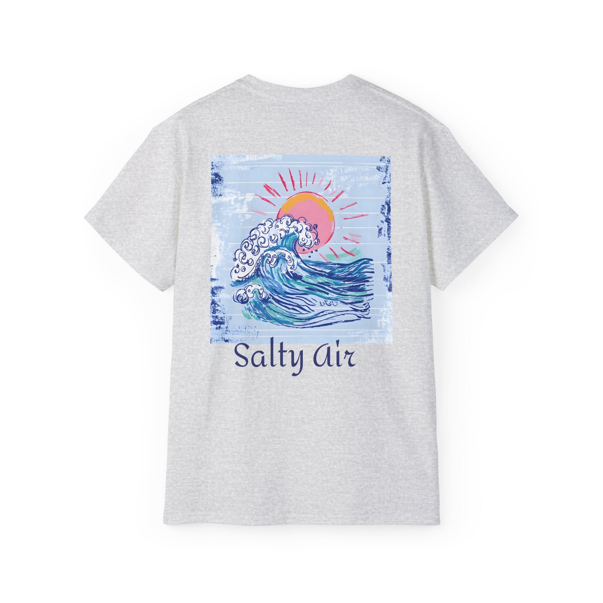 Salty Air Wave Tee — Beach Surf Graphic T-Shirt PLS Collection