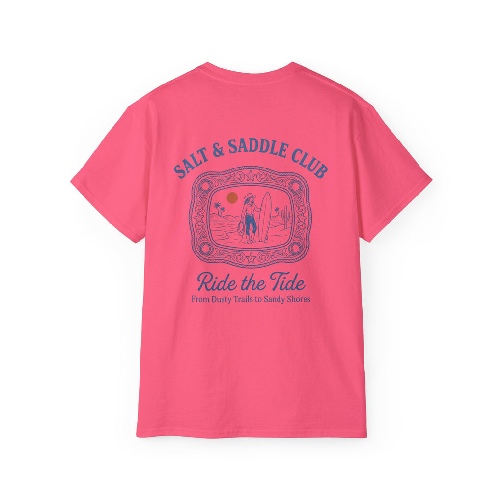 Salt & Saddle Club "Ride the Tide" Tee — Coastal Cowgirl