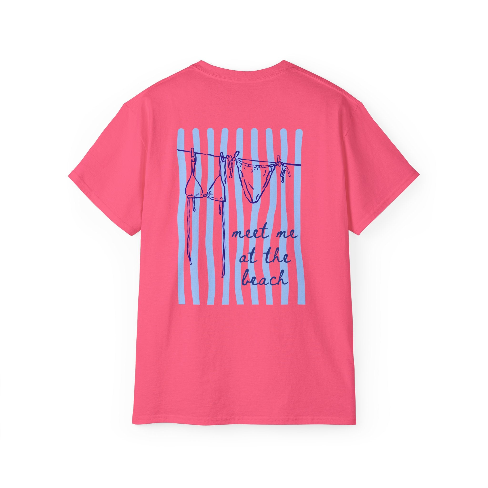 Beach Vibes Tee — "Meet Me at the Beach" Cotton T‑Shirt Salty Girl Collection