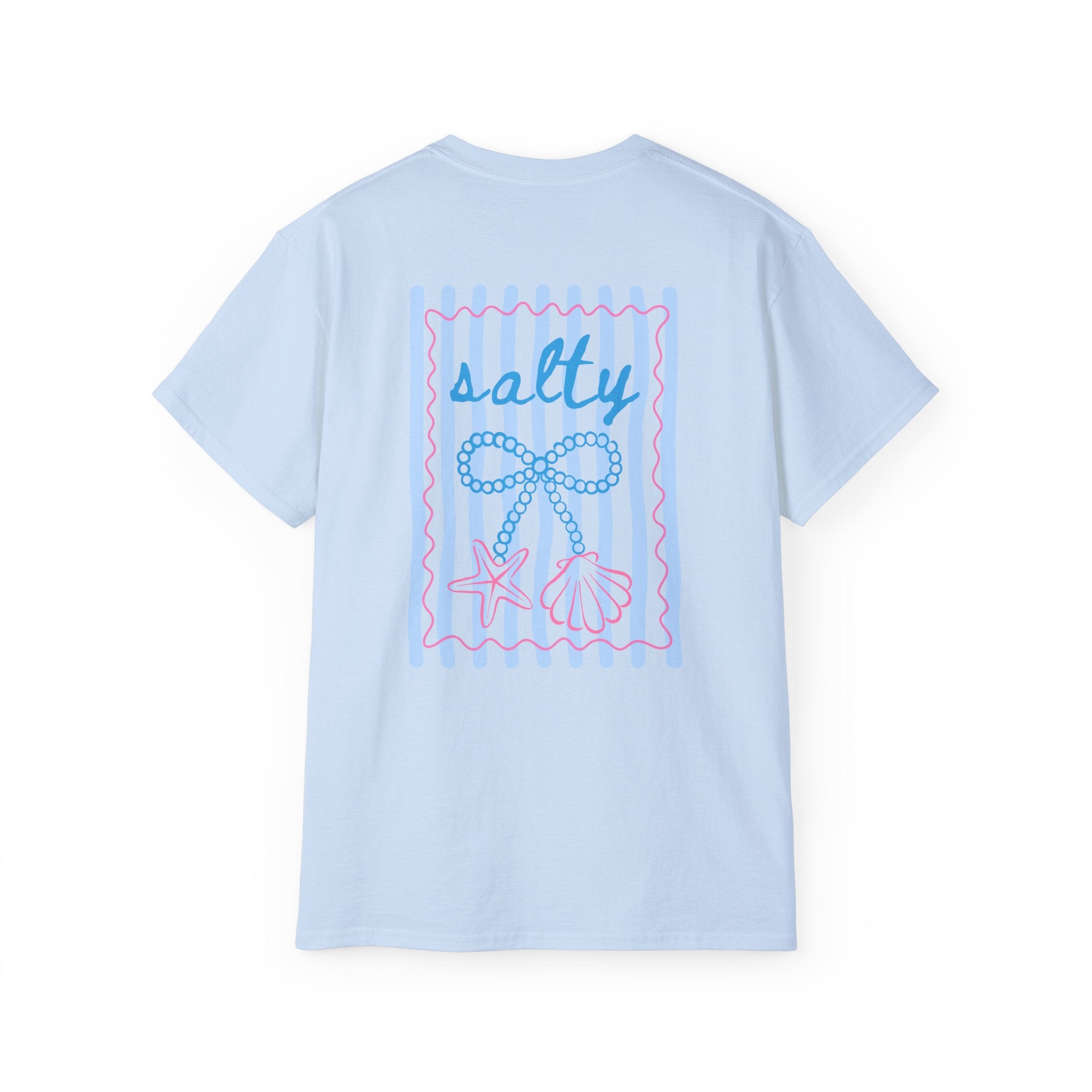 Salty Vibes Nautical Tee — Beach Rope & Starfish Graphic T-Shirt  Salty Girl Collection