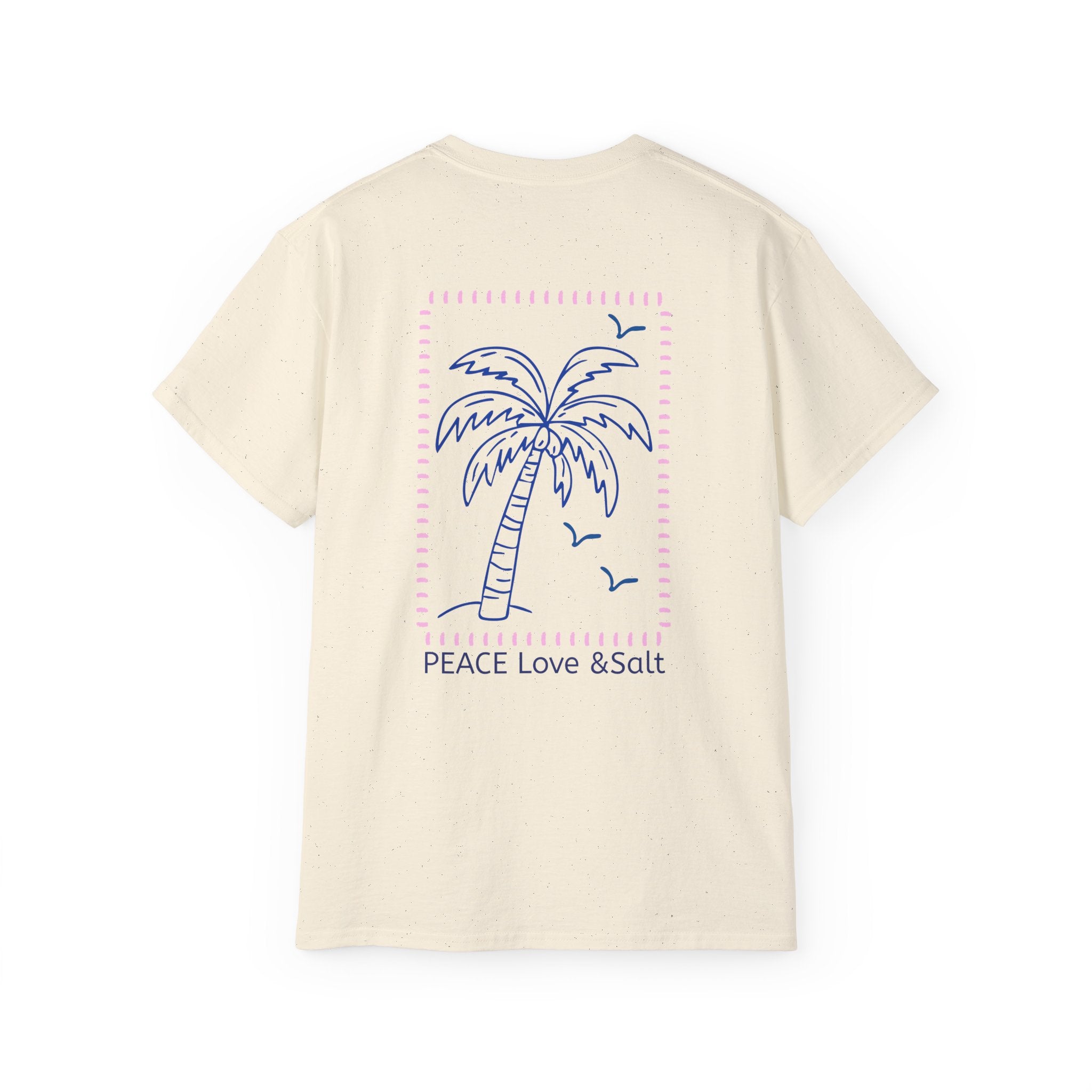 Palm Tree Tee — "PEACE Love & Salt" Beach Graphic T-Shirt Peace Love & Salt Collection