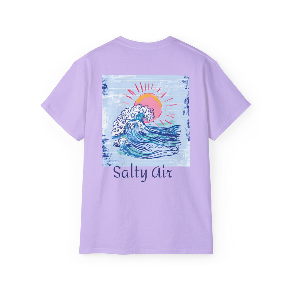 Salty Air Wave Tee — Beach Surf Graphic T-Shirt PLS Collection