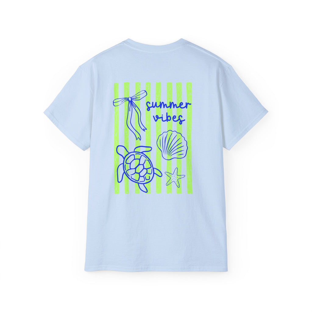Summer Vibes Sea Turtle Tee-Sunshine Collection