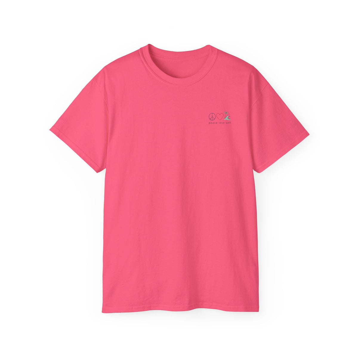 Sunset Wave Tee — Beach Graphic Cotton T-Shirt - Peace Love & salt Collection