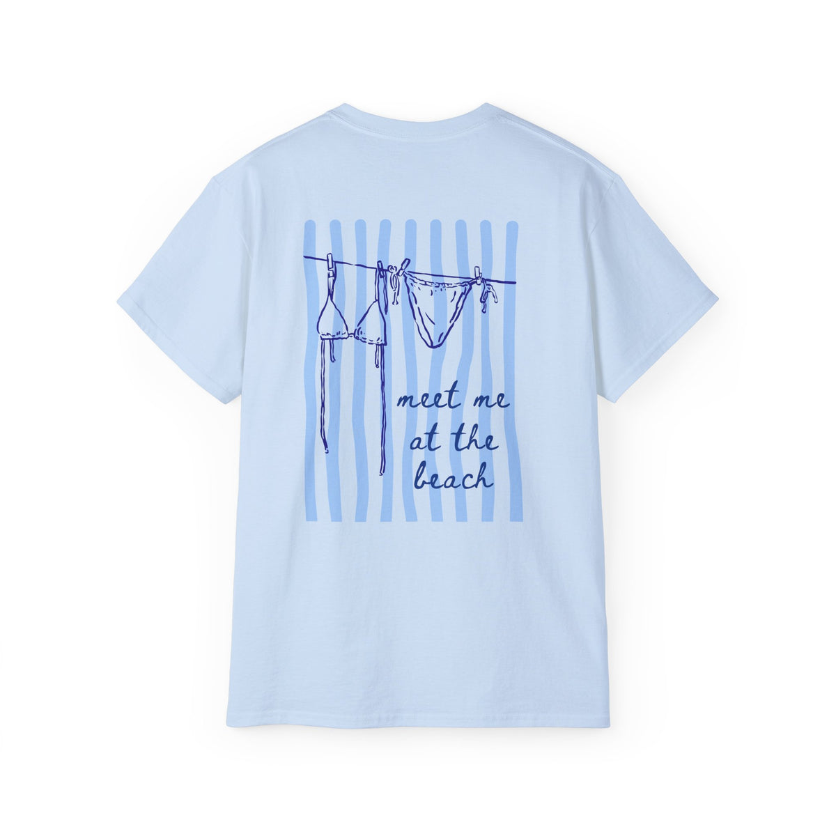 Beach Vibes Tee — "Meet Me at the Beach" Cotton T‑Shirt Salty Girl Collection