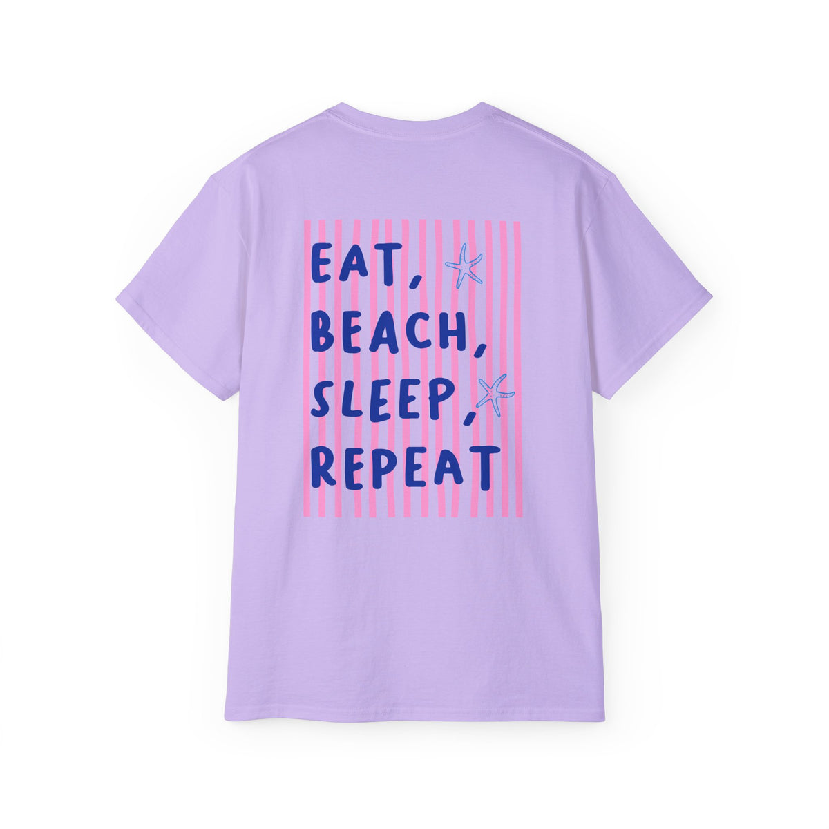 Beach Vibes T-Shirt — “Eat, Beach, Sleep, Repeat” Graphic Tee Salty Girl Collection