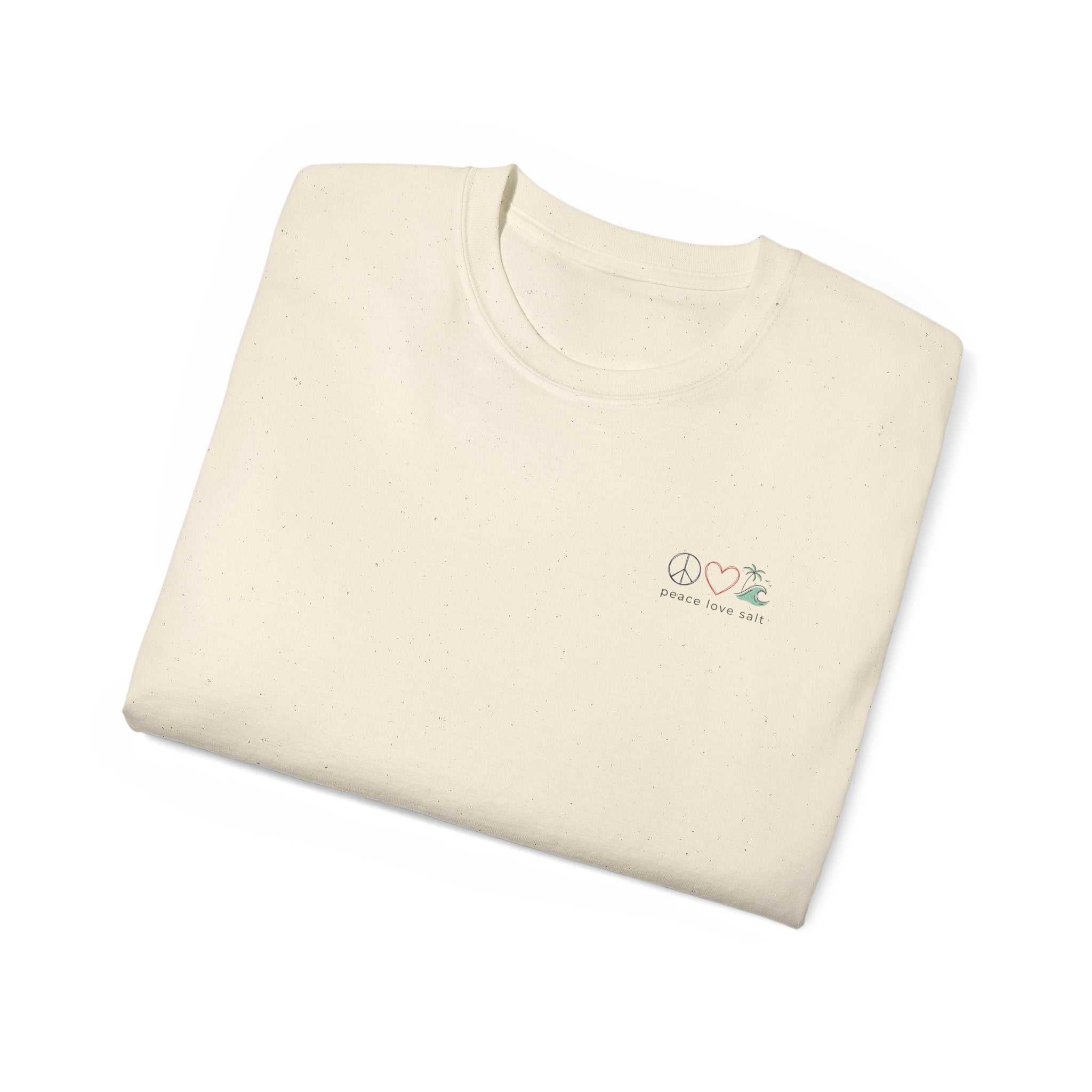 Sunset Wave Tee — Beach Graphic Cotton T-Shirt - Peace Love & salt Collection